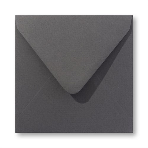 Envelop Vintage 14 x 14 cm antracietgrijs