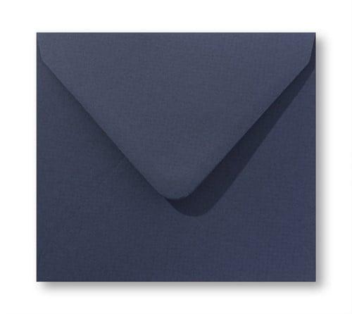 Envelop Vintage 12,5 x 14 cm marineblauw