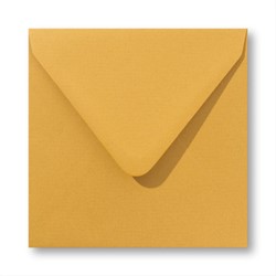 Envelop Vintage 16 x 16 cm okergeel