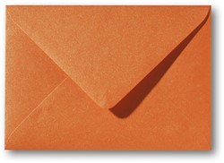 Enveloppe Metallique 11 x 15,6 cm orange glow