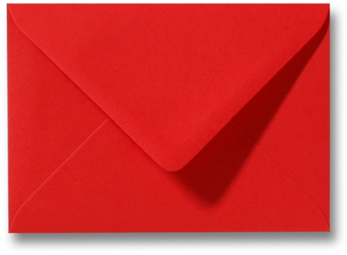 Envelop Roma 11 x 15,6 cm koraalrood