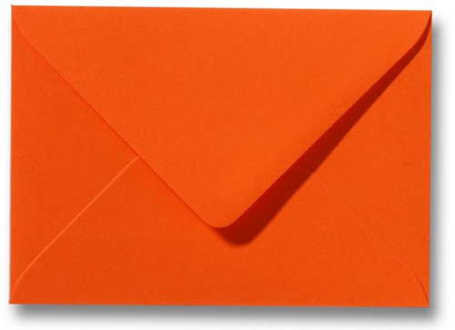 Envelop Specials 8 x 11,4 cm donkeroranje