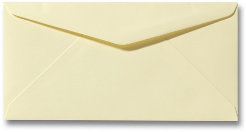 Envelop Roma 11 x 22 cm zachtgeel