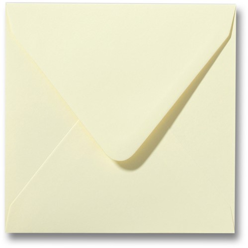 Envelop Roma 14 x 14 cm zachtgeel