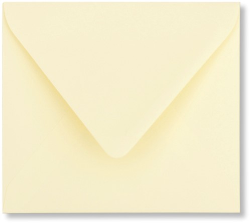 Envelop Roma 12,5 x 14 cm zachtgeel