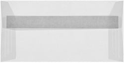 Envelop Transparant 11 x 22 cm striplock wit