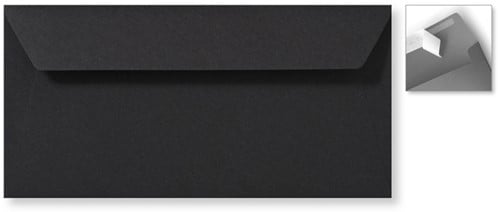 Envelop Specials 11 x 22 cm striplock zwart