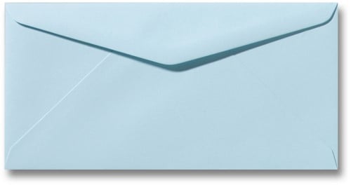 Envelop Roma 11 x 22 cm laguneblauw