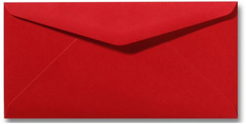 Envelop Roma 11 x 22 cm pioenrood