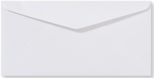 Enveloppe Metallique 11 x 22 cm white
