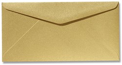Enveloppe Metallique 11 x 22 cm gold