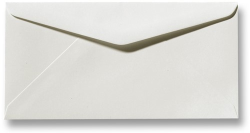 Envelop Fiore 11 x 22 cm gebroken wit