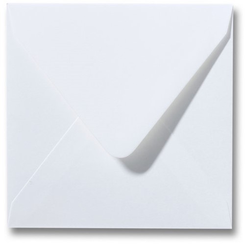 Envelop Fiore 12,5 x 14 cm gebroken wit