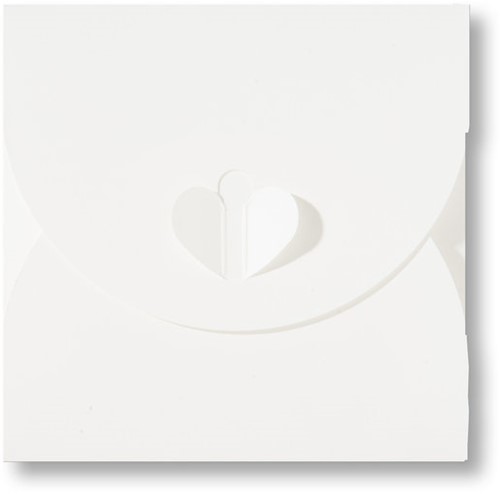 Geschenkenvelop  13 x 13 cm wit