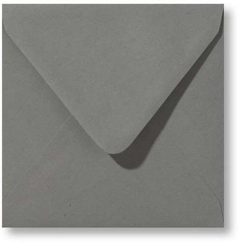 Envelop Roma 12,5 x 14 cm donkergrijs