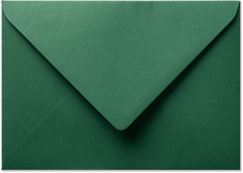 Envelop Seasons 12,5 x 17,6 cm Kerstgroen