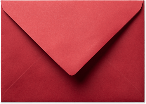Enveloppe Saisons 11 x 15,6 cm Rouge de Noël