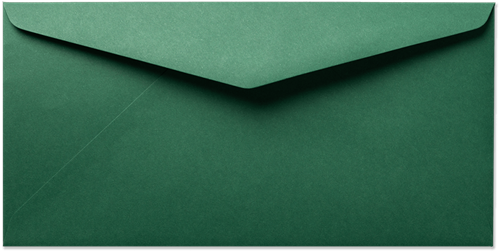 Enveloppe Saisons 11 x 22 cm Vert de Noël