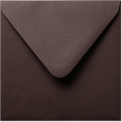 Envelop Seasons 14 x 14 cm Chocolat