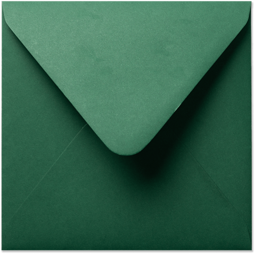 Envelop Seasons 16 x 16 cm Kerstgroen