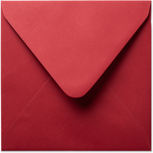 Envelop Seasons 16 x 16 cm Kerstrood
