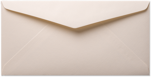 Envelop Vintage 11 x 22 cm ivoor