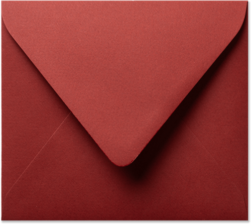 Envelop Vintage 12,5 x 14 cm bordeaux