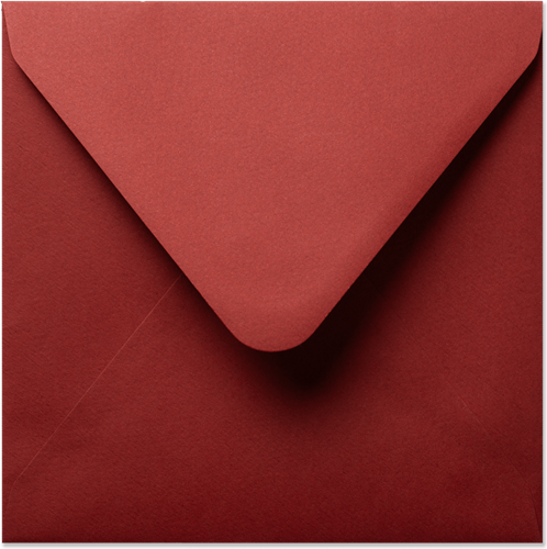 Envelop Vintage 14 x 14 cm bordeaux