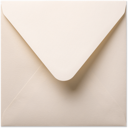 Envelop Vintage 16 x 16 cm ivoor