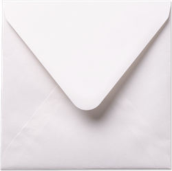 Envelop Vintage 16 x 16 cm wit