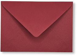 Envelop 12,5 x 17,6 cm Kerstrood