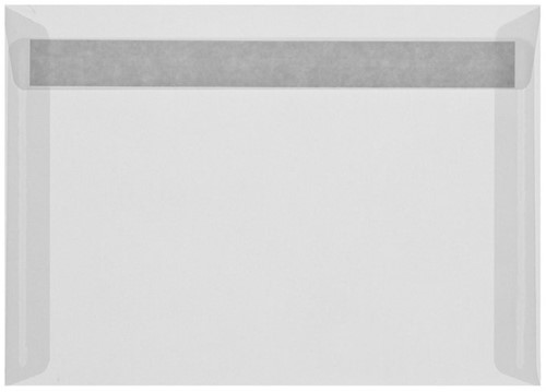Envelop Transparant 12 x 18 cm striplock wit