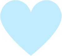 Sluitzegel Hartje Babyblauw