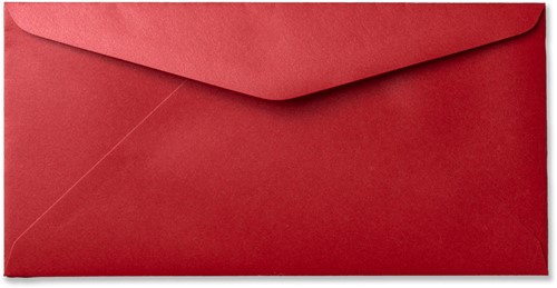 Enveloppe Metallique 11 x 22 cm rosso
