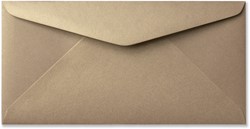 Enveloppe Metallique 11 x 22 cm champagne