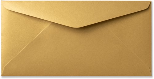 Envelop Metallic 11 x 22 cm gold rush
