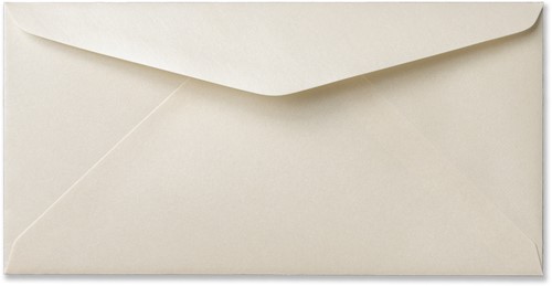 Envelop Metallic 11 x 22 cm cream