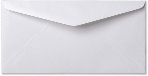 Envelop Metallic 11 x 22 cm extra white