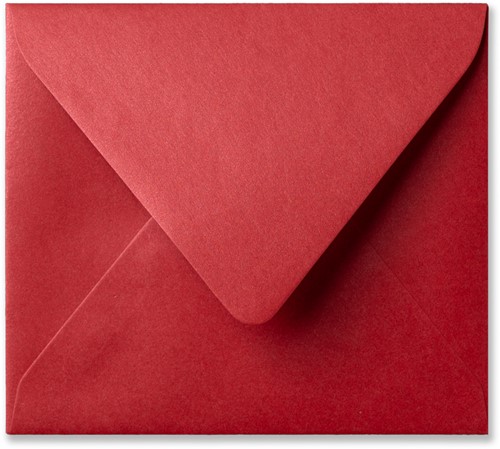 Envelop Metallic 12,5 x 14 cm rosso