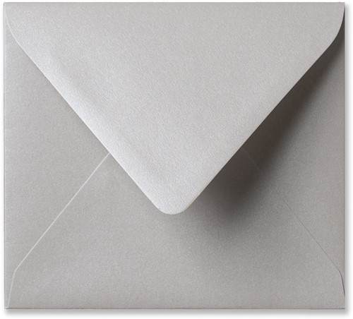 Envelop Metallic 12,5 x 14 cm platinum
