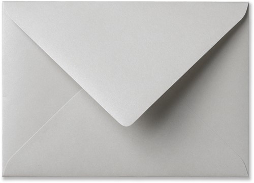 Envelop Metallic 12,5 x 17,6 cm platinum