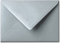 Enveloppe Metallique 11 x 15,6 cm silver pearl