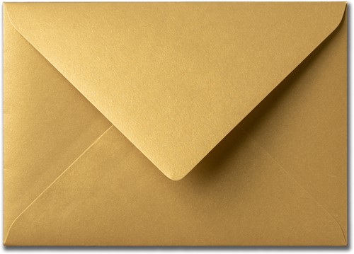 Envelop Metallic 12,5 x 17,6 cm gold rush