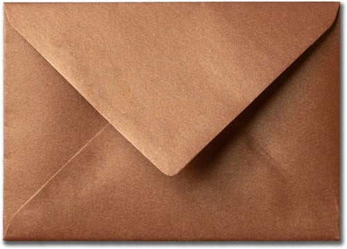 Envelop Metallic 12 x 18 cm bronze