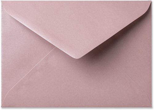 Envelop Metallic 15,6 x 22 cm rose