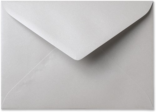 Envelop Metallic 15,6 x 22 cm platinum