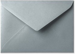 Envelop Metallic 15,6 x 22 cm silver pearl