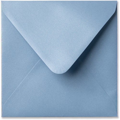 Envelop Metallic 16 x 16 cm ice blue
