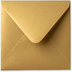 Enveloppe Metallique 14 x 14 cm gold rush
