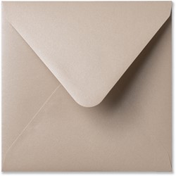 Enveloppe Metallique 14 x 14 cm sand